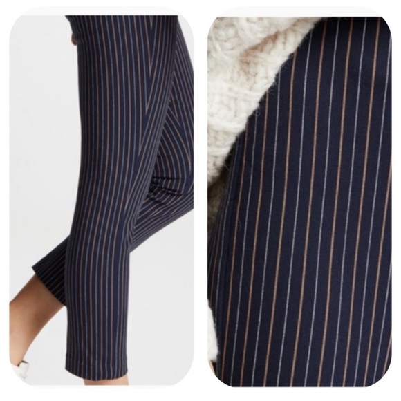 Derek Lam 10 Crosby Striped Back Zip Skinny Pants Sz 6 - Picture 1 of 8